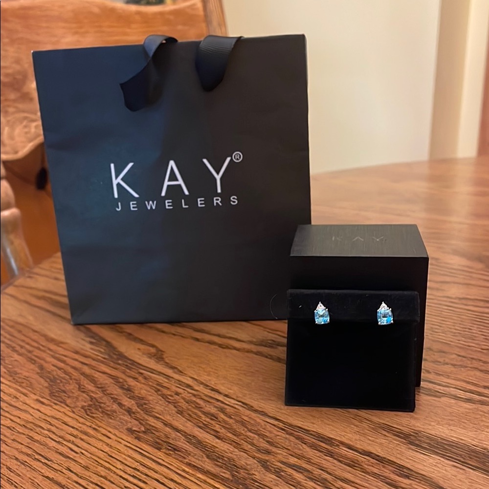 Kay Jewelers Blue Elegance Earrings